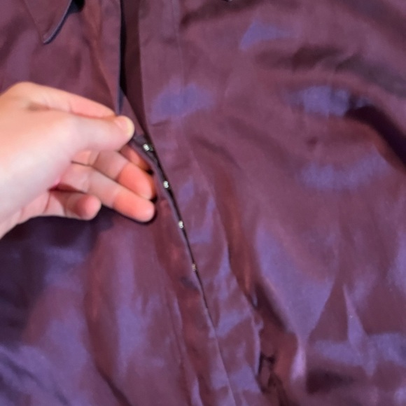 Farinaz Taghavi silk blend top 
size 6
Deep purple! - Picture 3 of 7
